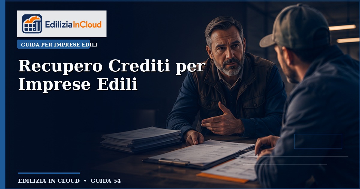 Recupero Crediti per Imprese Edili