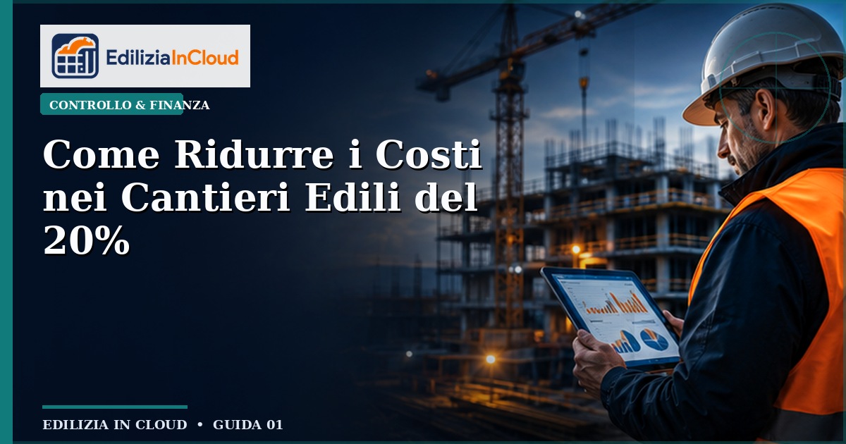 Come Ridurre i Costi nei Cantieri Edili del 20%