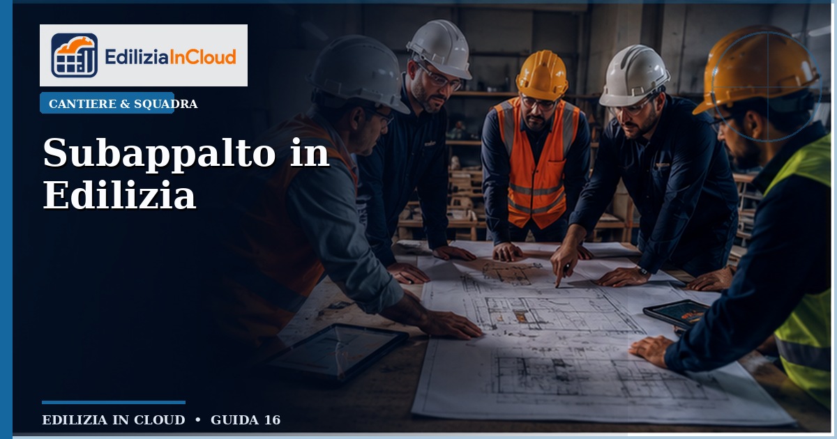 Subappalto in Edilizia