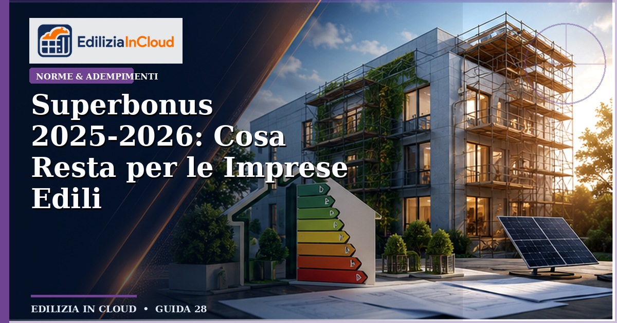 Superbonus 2025-2026: Cosa Resta per le Imprese Edili